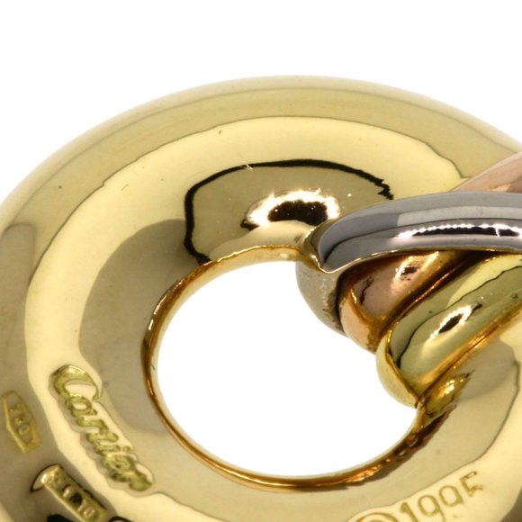 Cartier Trinity Circle Pendant Top 18K Yellow Gold K18WG K18PG Women's CARTIER - Picture 6 of 8